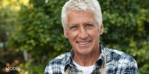 Smiling Older Man Considering Dental Implants